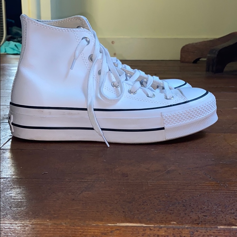 Leather Platform Converse